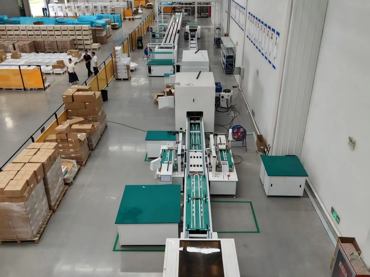 Automatic production and testing line