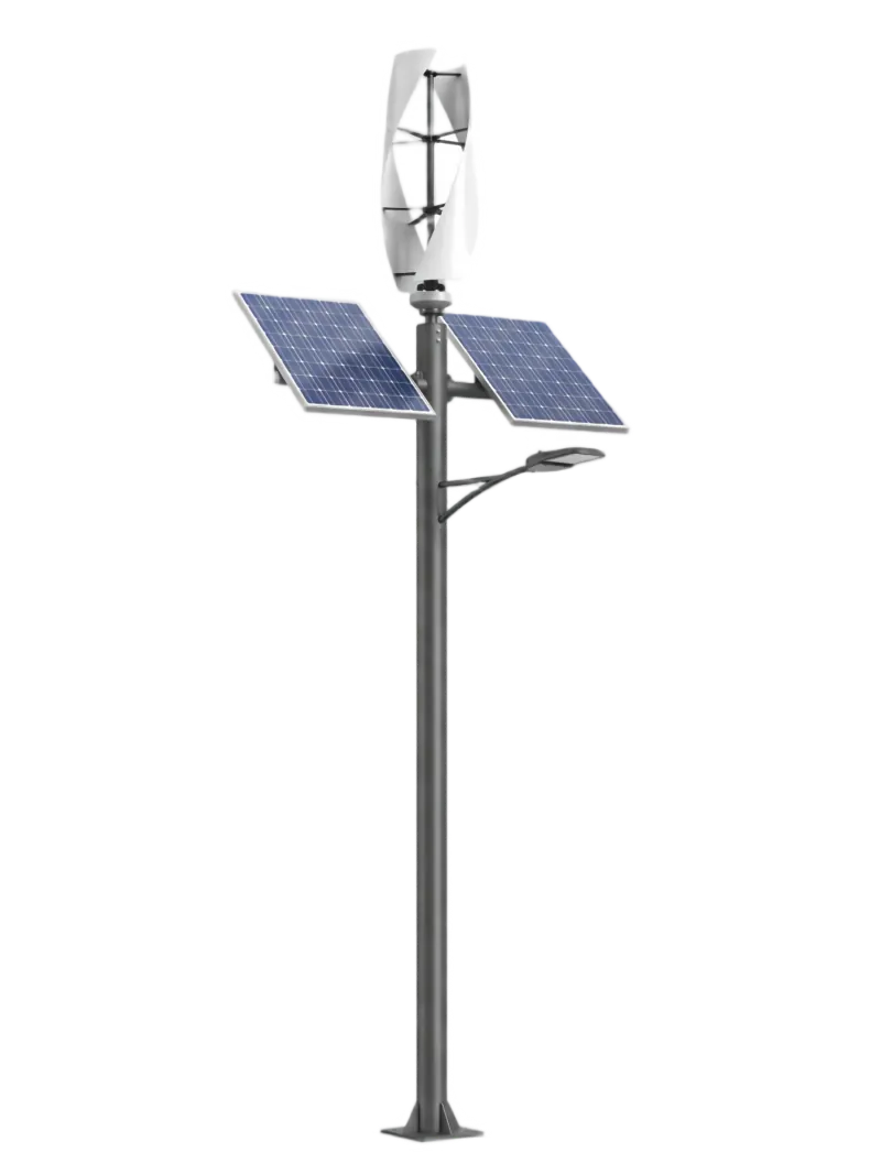 Vertical wind solar hybrid LED street light EA-N series 30W 50W 80W