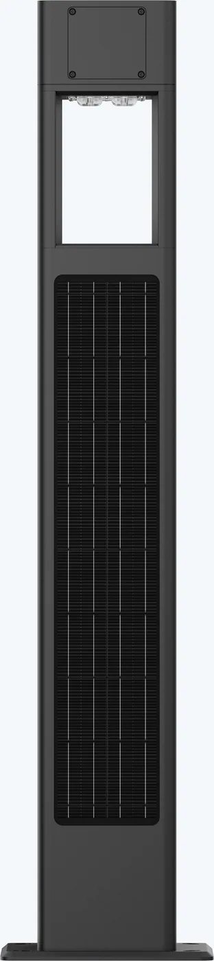WOODPECKER CUBE-180 Architectural Solar Pathway Light - Rear view