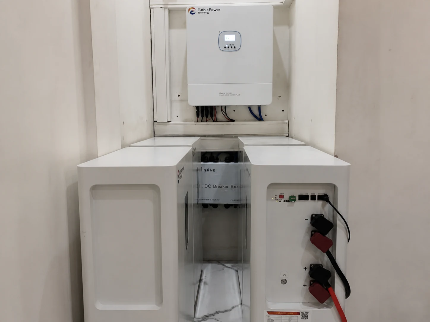Approximate 12kW 60kWh residential solar backup system installed in Burkina Faso